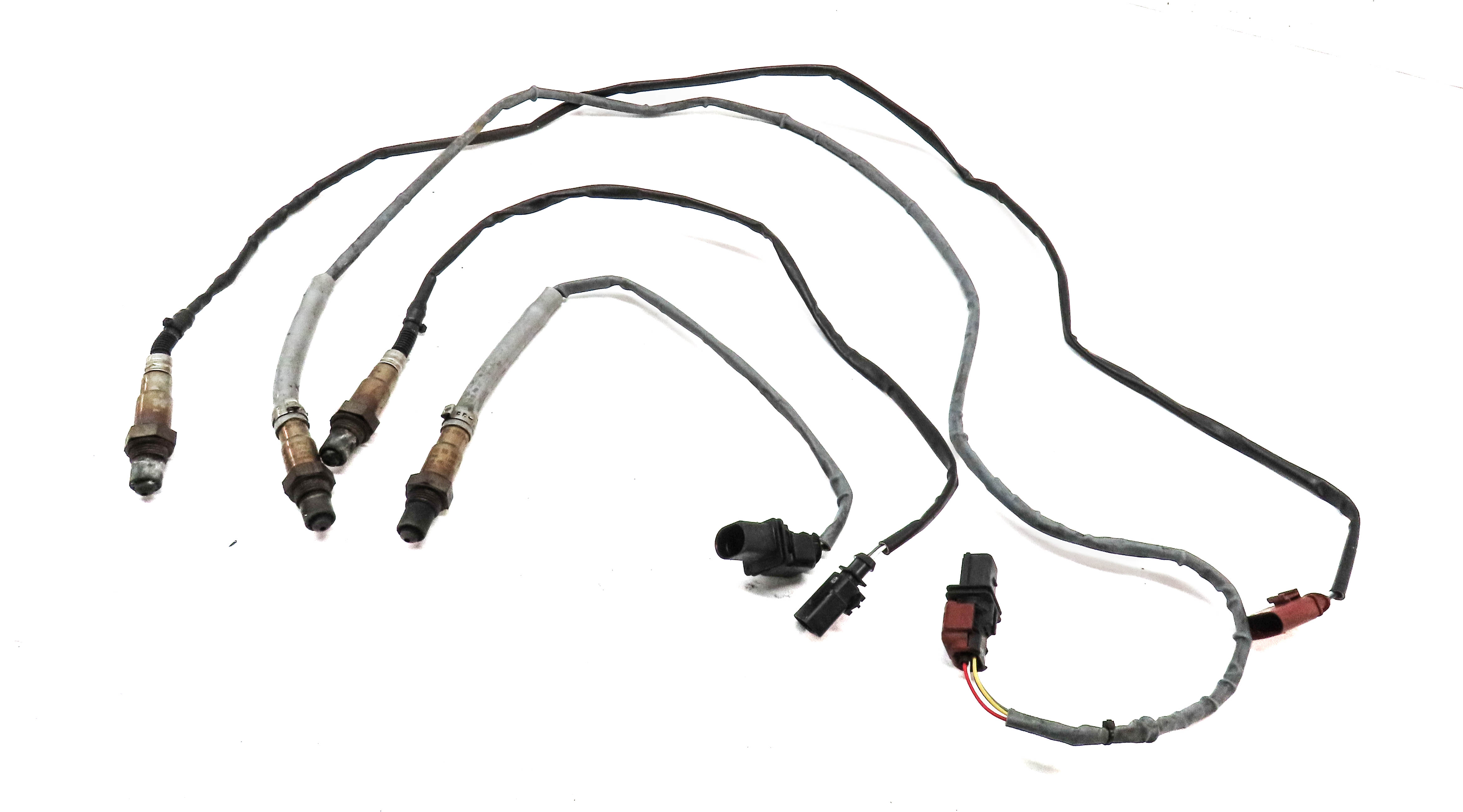 2011 PORSCHE CAYENNE S HYBRID (958) 3.0L (M06.EC) ENGINE O2 OXYGEN SENSOR SET 4 — exact item pictured